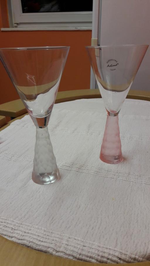 Buy & Sell North London Finsbury Park - North London - Photos for Two hand blown champagne glasses