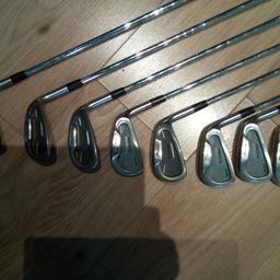 1x odyssey 2. Ball blade
1x v steel taylormade
8 x t-zoid mizuno SET IN BAG 
1 x regal the chip king 35 loft
need gone as it taking up space going very cheap !

For more detail contact 07900450097