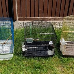 3 birds cages
good and clean with accesories inside
10 pounds for piece or 25 for all 3