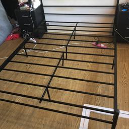 A black double metal bed frame in good condition. Needs to be gone asap. Collection only from isleworth.