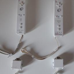 -2 telecomandi Wii, uno originale 10€ e uno compatibile (xtreme) 8€
-due coperture cover in gomma per proteggere i telecomandi (una anche per MotionPlus 3€ l'altra solo per telecomando 2€)
-due MotionPlus originali Nintendo Wii 20€ l'uno