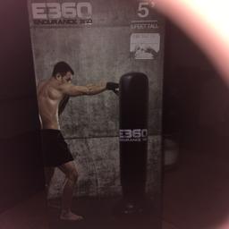Brand new in box, never opened, 5 ft inflatable boxing tower. Great for kids, teens, general keep fit. Excellent Christmas gift. Great full body work out, 10 minutes burns 80 cal, improve coordination and strength, folds flat for easy travel and storage. Made of durable PVC, inflate easily, anti-leak, water weighted base that fills directly from tap, with the pump included.