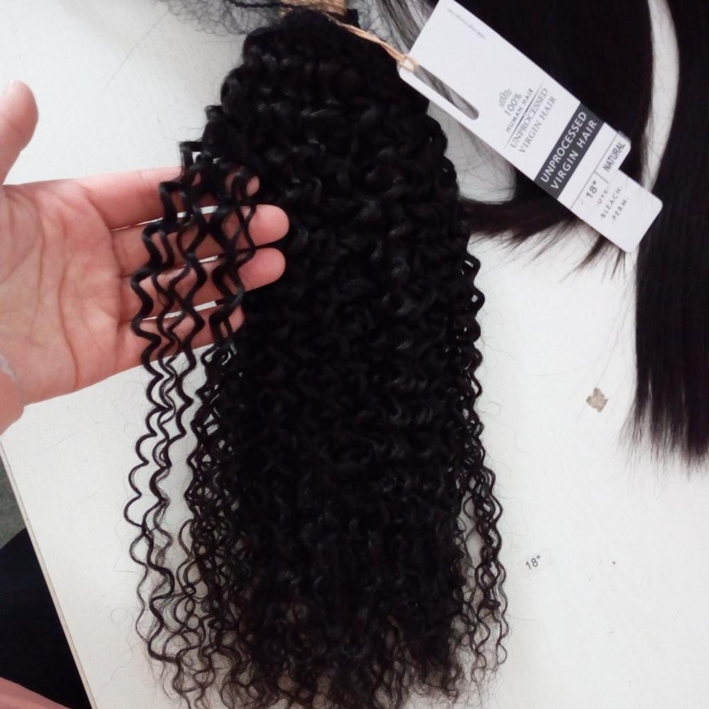 Brazilian human hair extension, it can bleached/ dyed
 16* 18 and 20 inches available