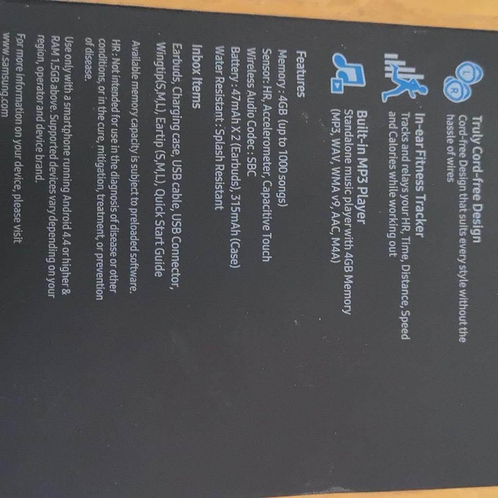 Samsung Gear IconX Earbuds in B92 Solihull für £ 50,00 zum Verkauf