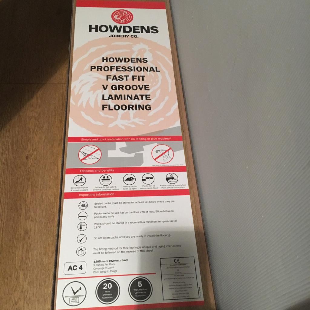 Howdens Light Oak Laminate Flooring in M50 Salford for £50.00 for sale