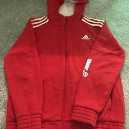 Genuine Red and white Hoodie, brought from sport shop! It’s In great worn condition buyer must collect.