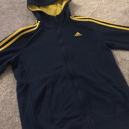 Genuine navy and yellow hoodie, brought from sports shop! It’s in great worn condition buyer must collect.