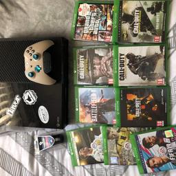 Xbox one with controller and games including the new fifa 19 and COD open to offers or swap for PS4