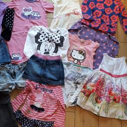 Bundle of girls clothes Age 4-5. All good condition. tops, shorts,skirts, pyjamas and dress