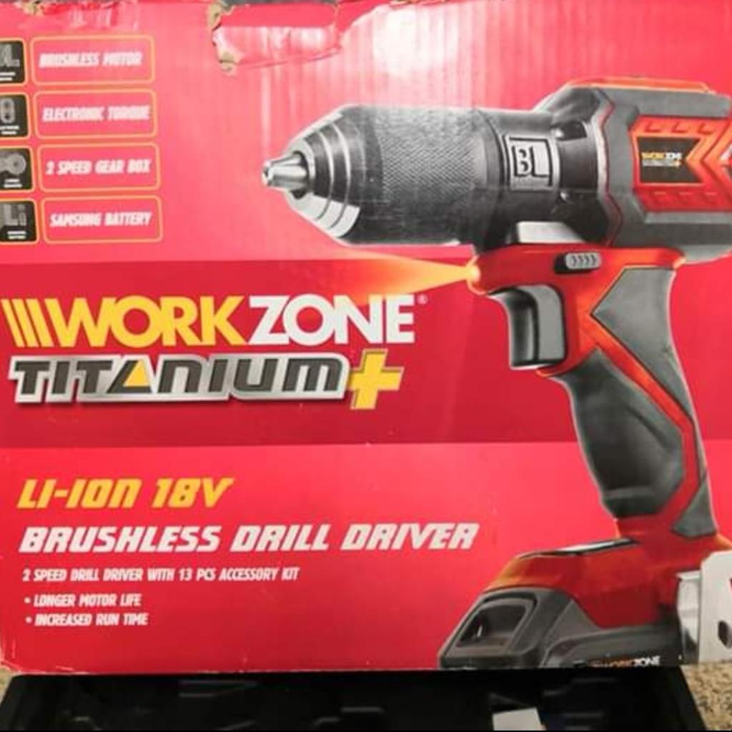 18v Lithium Battery Workzone Brushless Drill in OL16 Rochdale f r