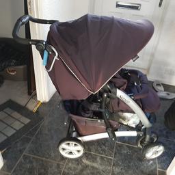 used but still in good condition. just been cleaned and all fabric washed ready to go.

loads of space underneath plus additional pocket behind the seat.
comes with rain cover, winter 'sleeping bag' and another fabric cover to put on top.

no time wasters pls need gone asap.