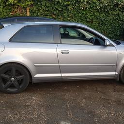 2003 audi a3 tdi
manual
3 door in silver
full leather
heated seats
1yrs mot
165k
6 speed box
starts drives as it should
all electeics work as thay should

bad points
crack in screen but this can be done on your insurance