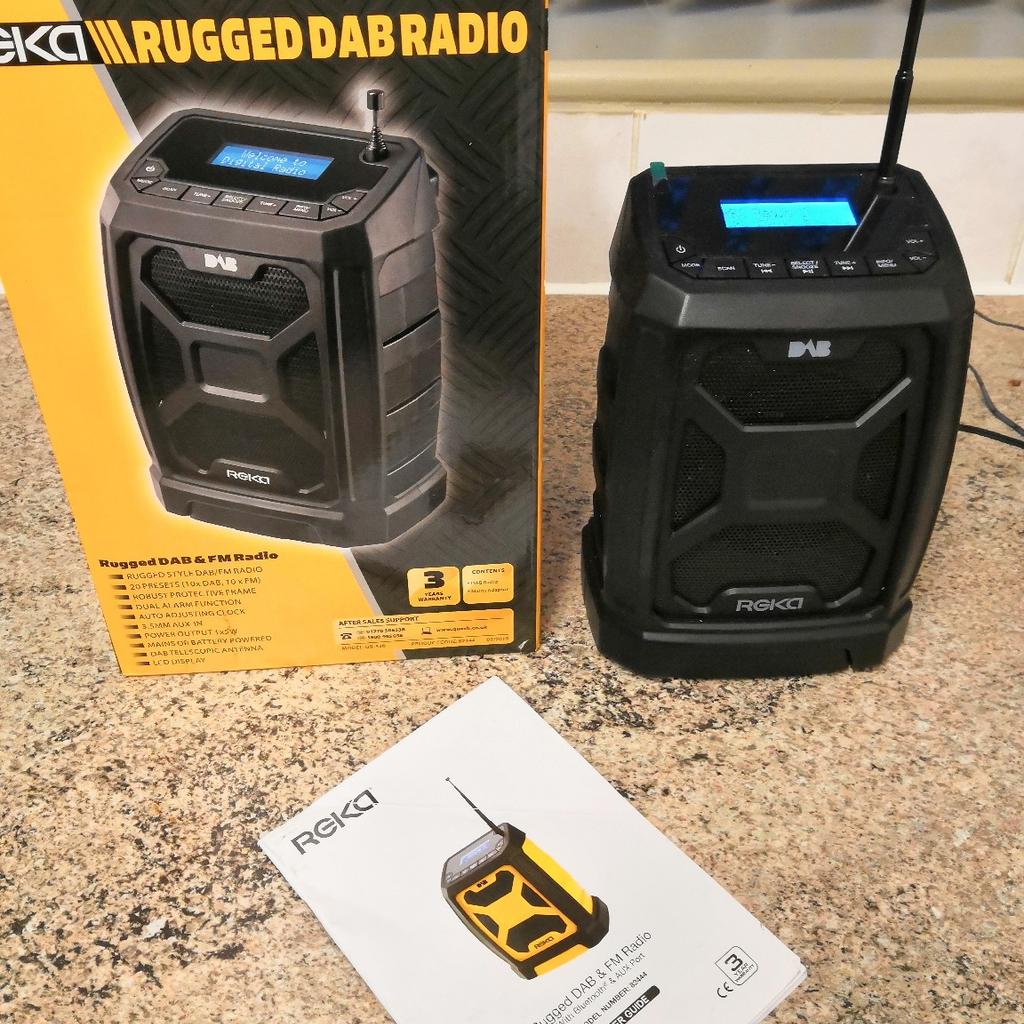 Reka Rugged DAB Radio with Bluetooth in OL16 Rochdale for £20.00 for