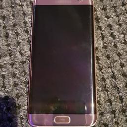 Make me an offer, Samsung galaxy S7 Edge 32gb in rose gold for spaires or repaires, i dropped the phone and i think its the LCD inside that has gone, there are no cracks on the screen itself, it powers up fine but the screen flickers and flashes white and green making it hard to see, the back also needs cleaning from pop socket marks