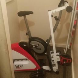 Wez sports row machine in good condition apart from few marks as seen in picture hasn't been used for a long time and been stored in cupboard just no longer needed buyer would have to pick up, bought as seen. Folds up for storage, battery operated. counts time, calories, miles etc. costed £120.00 new.