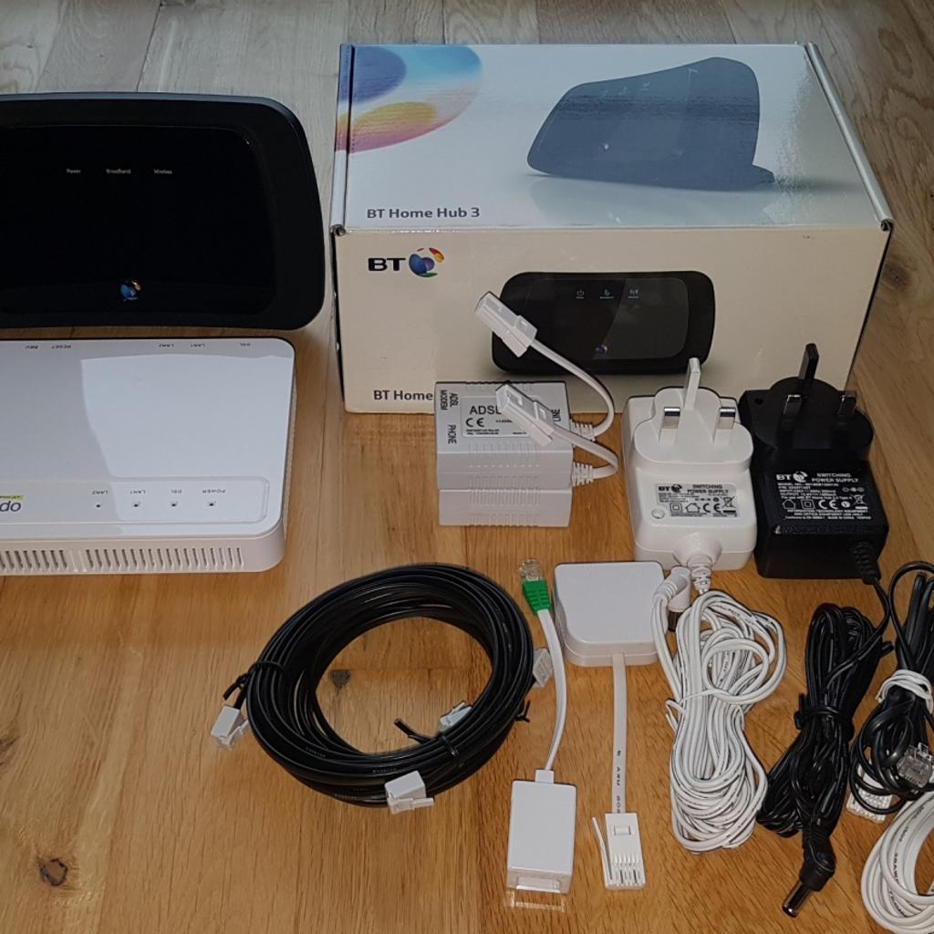 BT Home Hub 3 + BT Openreach VDSL Modem in E14 London for £5.00 for
