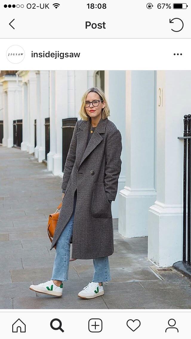 Jigsaw dog tooth maxi coat in W2 Westminster for 250.00 for sale Shpock