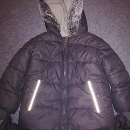 Boys 18-24 month coat with mittens, used but excellent condition