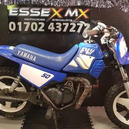 Yamaha pw50 
could do with a new front mudguard and some graphics if your fussy but otherwise a good cheap pw to start on..