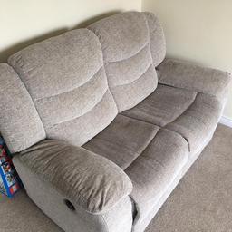 Almost new been used in spare lounge so not used much.good as new. Great condition all in working order extremely comfortable. Light grey in colour £160


