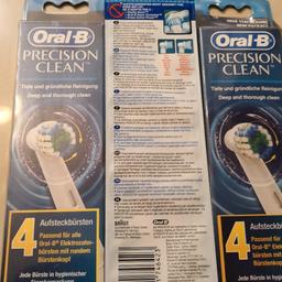 Ich verkaufe aus Flohmarkt Bestand 3 Pakete Oral B Precision Clean Aufsteckbuersten. An Selbstabholer.