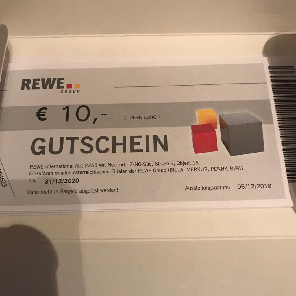 Gutscheine Rewe je 10 Euro in 7561 Heiligenkreuz im Lafnitztal für € 10