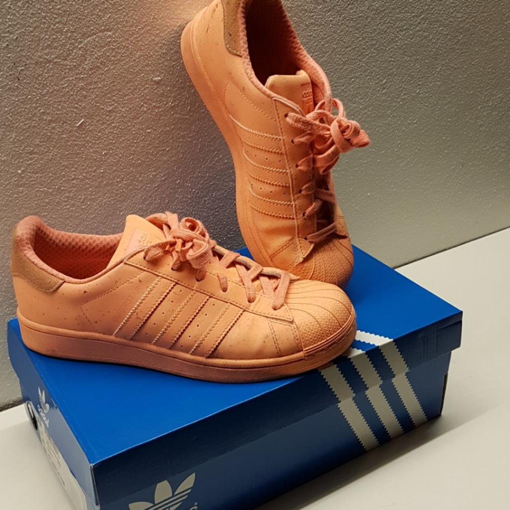 Adidas superstar neon store orange