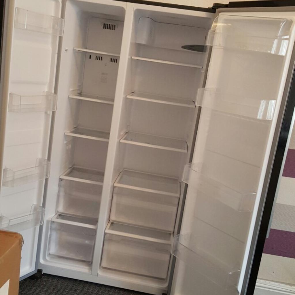 Swan double door fridge freezer black in WN7 Wigan for £175.00 for sale