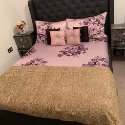 Practically New was bought only for storage purpose. Beds never been slept on. Underneath storage is large as seen on picture. Mattress can be taken for additional £50.