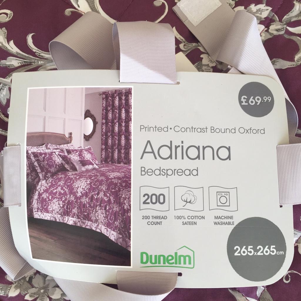 Dunelm bed set purple grey white in B14 Birmingham für 25,00 £ zum