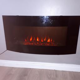 blyss curved electric fire 
excellent condition