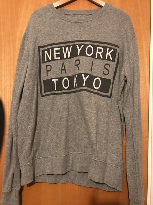 Buy & Sell Bexley Sidcup - Bexley - Photos for Mens Grey NYC, Paris & Tokyo Jumper Large