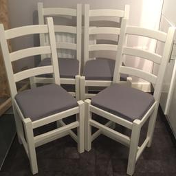4 x painted dining chairs. No longer needed.