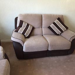 In brown fabric. Good condition. Have 2 at £100 each. Location is DH6 postcode
