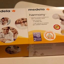 Unused manual breast Pump; new in box

Contains:1 x Medela Harmony Breastpump 1 x Harmony handle 1 x PersonalFit Breastshield 24 mm 1 x Connector 1 x Valve head and membrane 1 x Breastmilk bottle 1 x Bottle stand