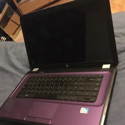 Hp pavilion g6
Windows 7
Dual core
4 gb ram
500gb hard drive 
Comes with charger and carry bag
Collection welcome or may deliver