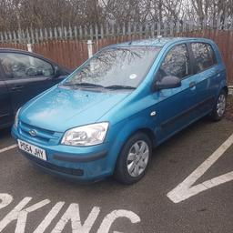for sale hyundia getz
1.1 petrol 
mot oct 2019 
2004 54 reg 
low miles  64 tho miles 
make a great little runner around for some one 
bargain price !!!!!!!!£595!!!!!!!!!!!£595!!!!!!!!£595