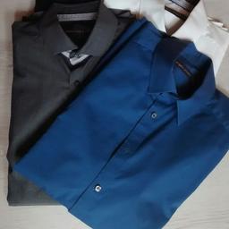 4 Herren Hemden,   von Angelo Litrico,    Gr. S
Farben: blau, weiß, grau, schwarz
lang Arm,  tailliert
wenig getragen, leider zu eng geworden