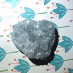 Beautiful natural blue celestits crystal cluster , 🌙 it is said to be the stone that will summon your angel 👼🏻 ,
soothing and uplifting properties ❤️
£2.95 postage 
Great deal 
Do bundle deals