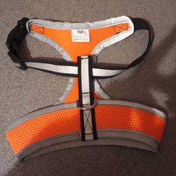 bright orange and reflective. size Medium
you are welcome to come and see if it fits your dog before buying
