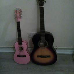 2 Accoustic Guitars , Adult and childs , Pick Up Lonemoor Rd