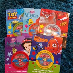 5 x Disney books and cds all in excellent condition.
Snow White and the Seven Dwarfs
The Little Mermaid
Cars
Toy Story
Finding Nemo