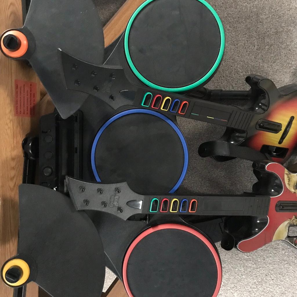 Nintendo Wii drum kit guitar hero / rock band in Rotherham for £40.00