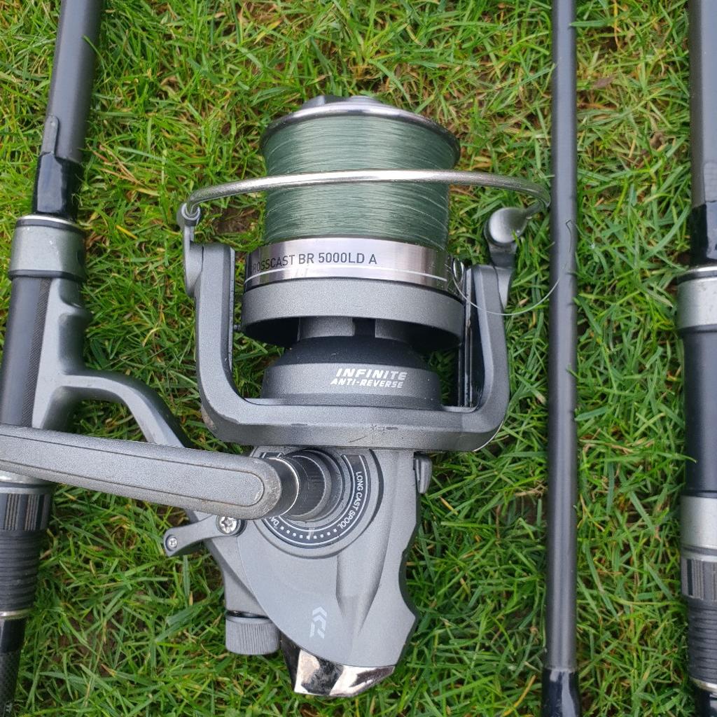 Carp fishing rods and reels x 3 in NN9 Northamptonshire for £200.00 for  sale