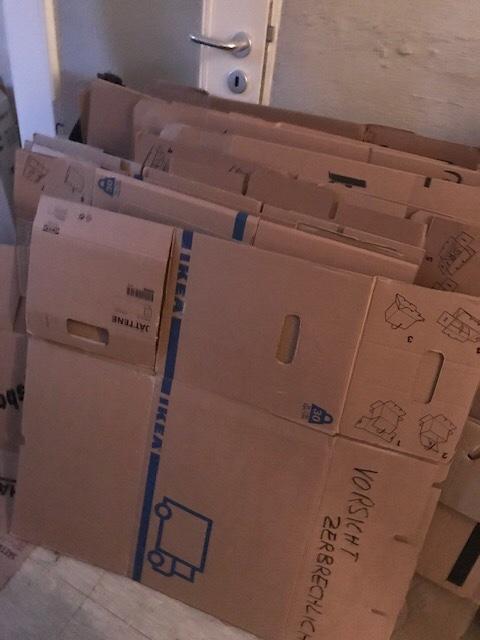 33 Umzugskartons ( IKEA, Hornbach, Aldi Nord) in 45138 Essen for €10.00