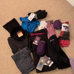 Ladies small size 10 outdoor wear. Mostly new with tags well over £100 worth.