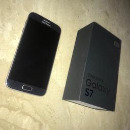Samsung galaxy s7, unlocked to any network replaced by insurance comes with new ear phones and box no charger.