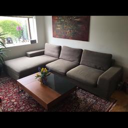 Selling Dwell’s Verona L-shape left hand grey sofa​. Good quality product.

- We bought in 2015, so used but in good condition except there is a slight yellow stain on the seater part.
- Need to sell it as too big for our new flat
- Selling for ​300 GBP (original retail Dwell price​ is​ 1799 GBP)
- Collection at Fulham

Dimensions: h65cm : w318cm : d180cm : chaise w115cm : d180cm