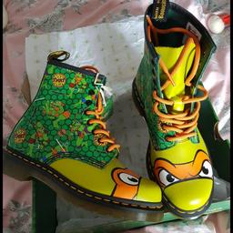 Brand new Dr Martens boots, Teenage Mutant Ninja Turtles, adult size 5, brand new in box.

Collection only from Chilton, I can't deliver or post. No offers please.