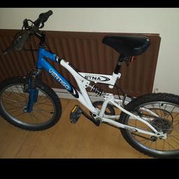 boys mountain bike  having clear out no longer needed . will need re oiling little TLC due to been stored away .Rrp 200 .00 from halfords
suitable age 12 to 15 depend on how tall boy is .
cash on collection woodside telford
 no silly offers . u will be ignored